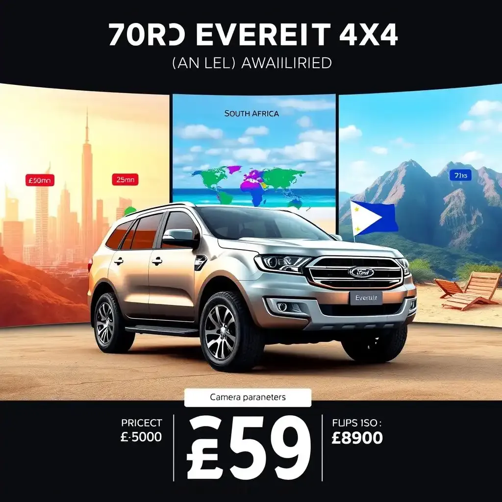 Ford Everest 4x4 Global Availability And Pricing