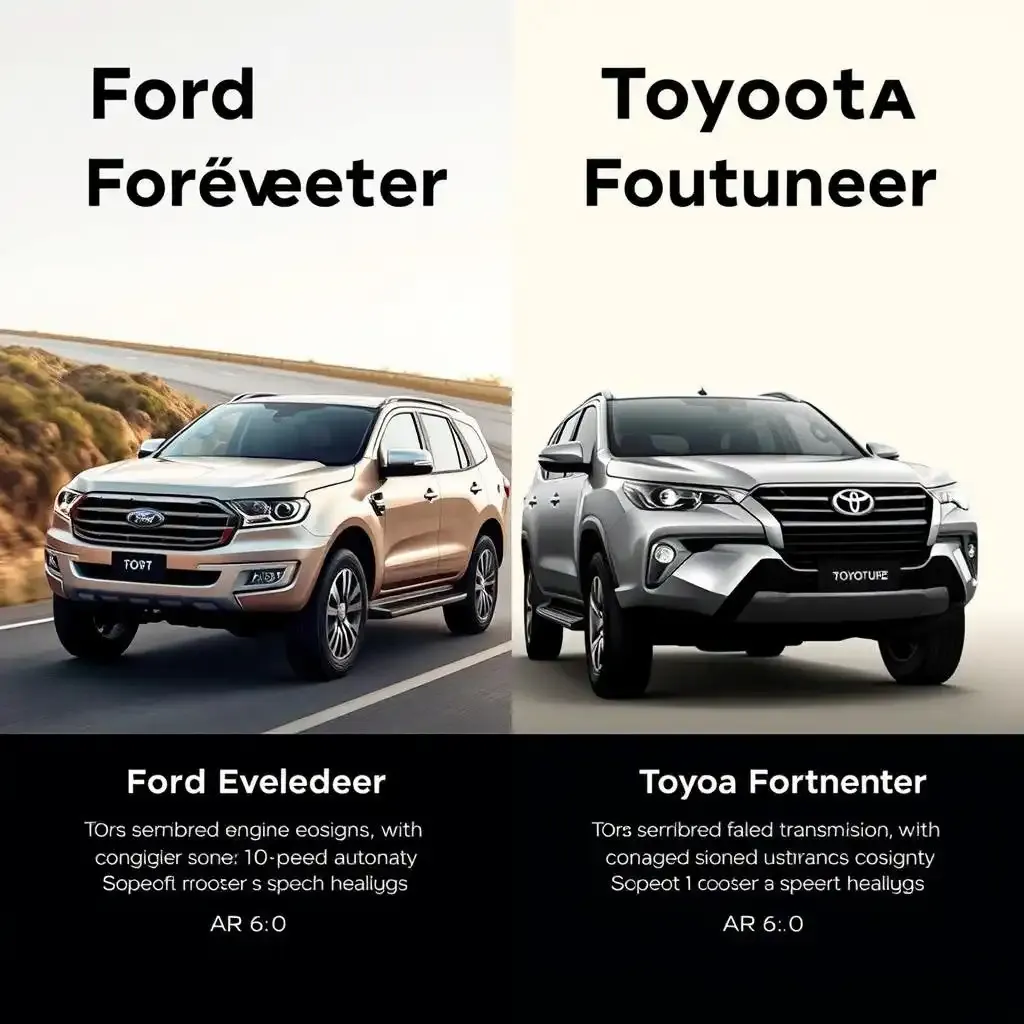 Ford Everest Vs Toyota Fortuner Performance And Features