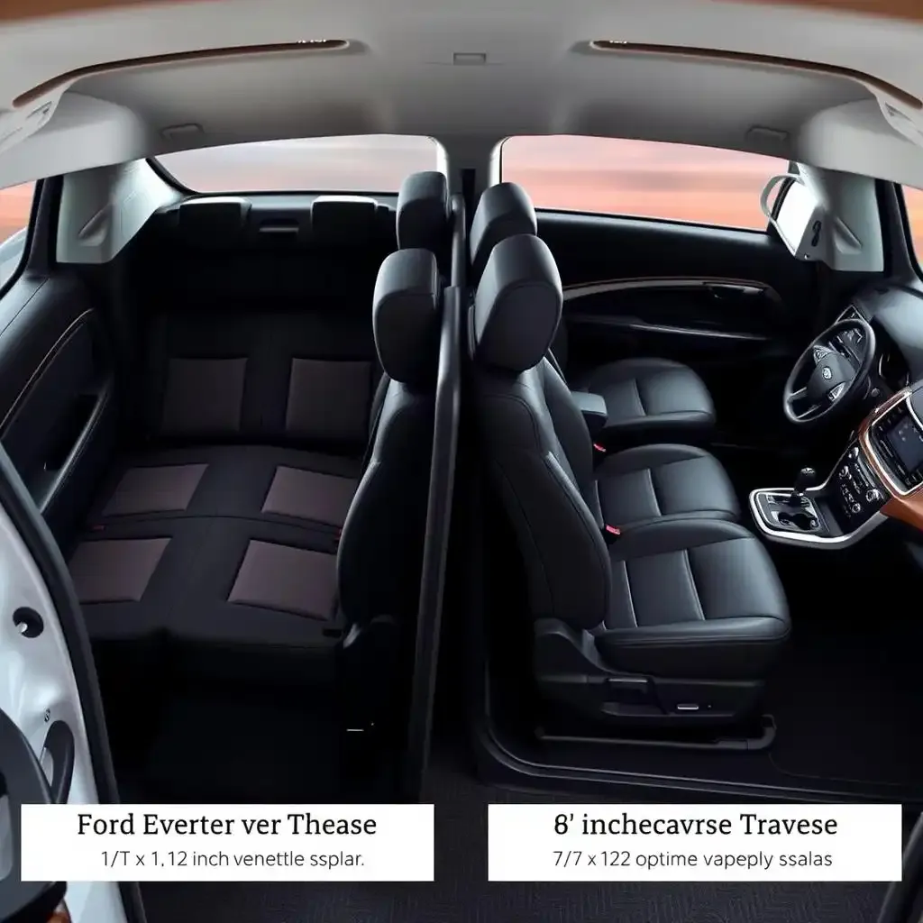 Interior And Comfort Compared Ford Everest Vs Chevrolet Traverse For Families