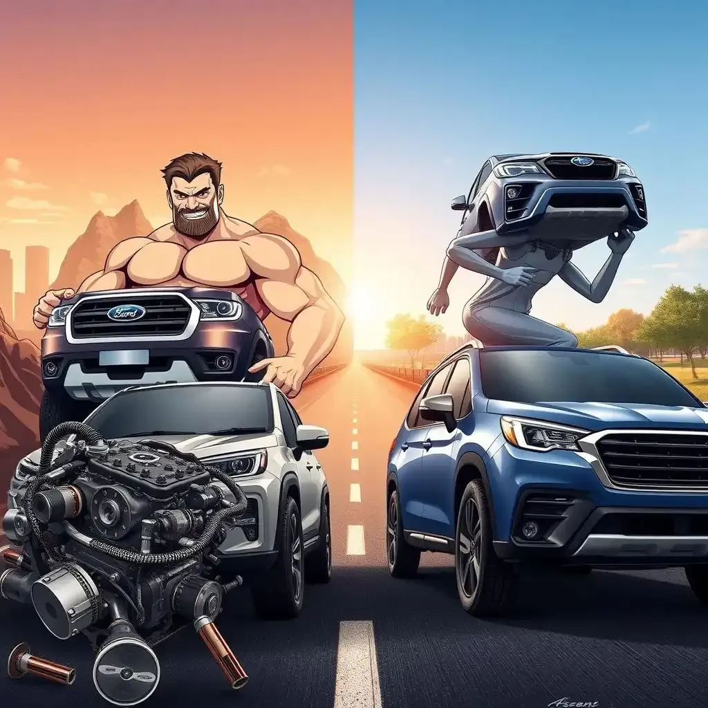 Performance And Capability Ford Everest Vs Subaru Ascent Engine And Drive