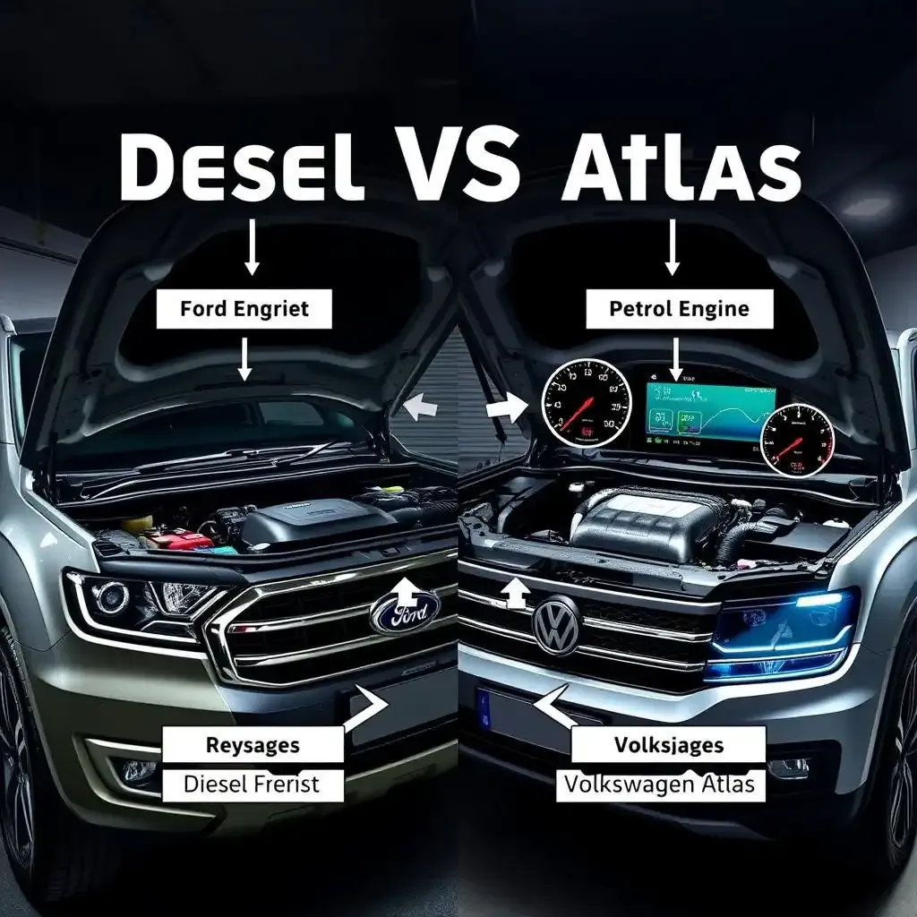 Under The Hood Engine And Performance Differences In Ford Everest And Volkswagen Atlas